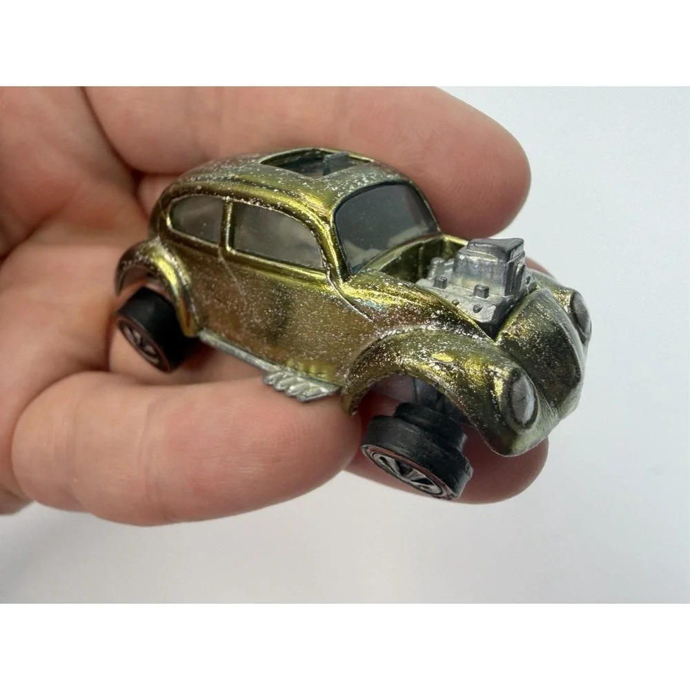 Hot Wheels Redline Custom Volkswagen Olive Green VW Bug Sunroof